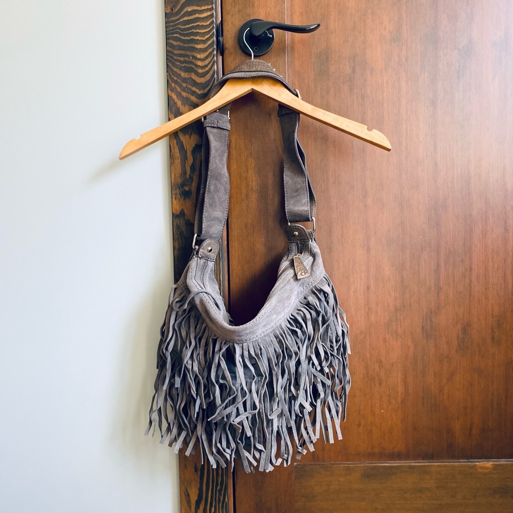 FREE with $100 Bundle / Suede Leather Saddle Bag